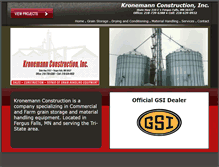 Tablet Screenshot of kronemannconstruction.com